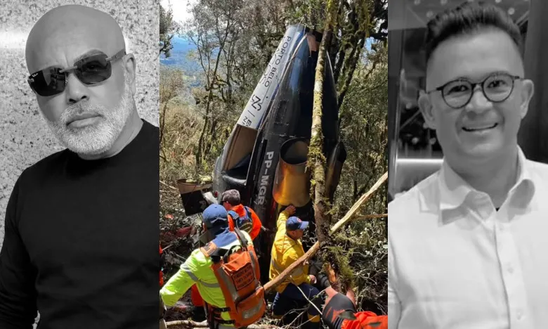 Cantor Rick Sollo e mais quatro morrem em queda de helicóptero em Santa Catarina