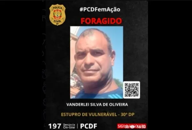 Polícia divulgou a foto do autor - (crédito: PCDF/Divulgação)