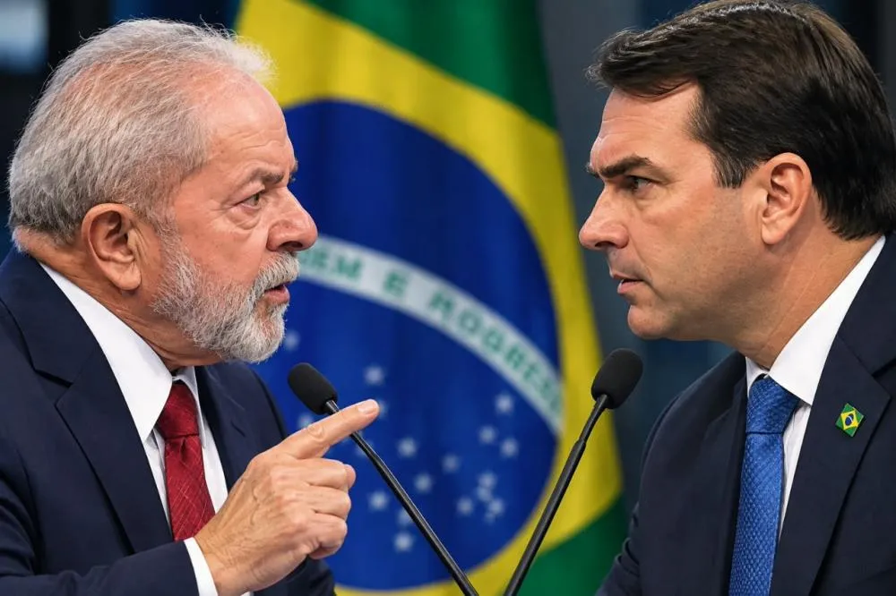 .Mostra 51,56% a 48,44% nos votos válidos entre Flávio Bolsonaro e Lula