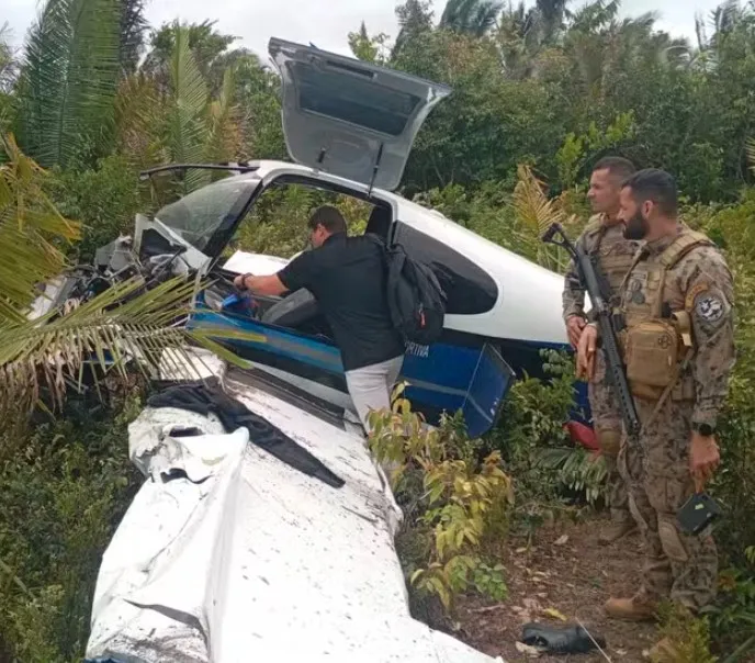 Avião com quatro pessoas a bordo cai após decolar em Carutapera, no MA