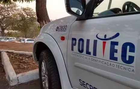 Viatura da Perícia Oficial e Identificação Técnica de Mato Grosso (Politec-MT) — Foto: Reprodução